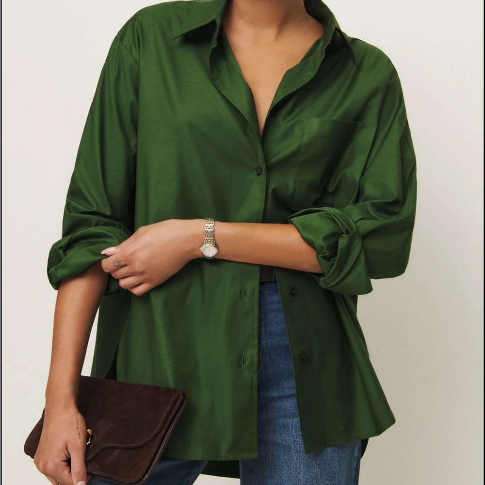 Reformation Will Oversized Shirt Shirt